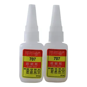 Lem Cair Etil Cyanoacrylate Perekat untuk Logam, Lem Super 707 Perekat Industri