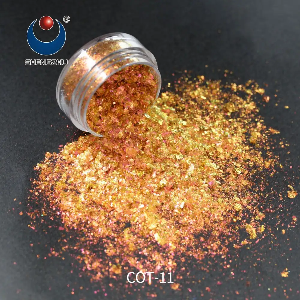 Orange red gold COT series multi chrome pigment eyeshadow powder