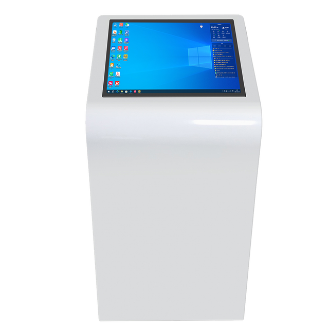 Interactive Self Service Information Kiosk Horizontal Movable Touch Screen Floor Standing Kiosk for 4S Shop Reception Lobby