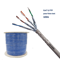 Prix de gros d'usine Câble réseau Ethernet Cat7 Cat 7 FTP SFTP à paires torsadées blindées 305M par rouleau