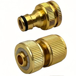 <span class=keywords><strong>Raccord</strong></span> rapide anti-refoulement pour tuyau d'<span class=keywords><strong>arrosage</strong></span>, connecteur de robinet en aluminium et <span class=keywords><strong>laiton</strong></span> pour tuyau de jardin - Product Image 1