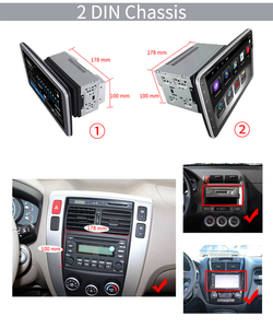 เครื่องเล่นวิทยุติดรถยนต์ระบบแอนดรอยด์แบบปรับได้ 1din พร้อมกล้องมองหลัง รองรับ Wifi บลูทูธ สำหรับรถยนต์ทุกรุ่น - Product Image 6