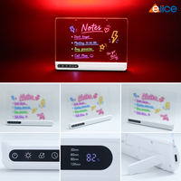 Tablette de dessin LED RGB effaçable ultra-mince pliable avec support, rechargeable, en acrylique, vente directe usine