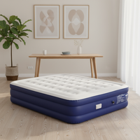 Matelas pneumatique pliable portable avec pompe intégrée, fermeté douce, épaisseur 40 cm, pour la maison et le camping en extérieur