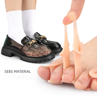 Séparateur d'orteils, correcteur d'hallux valgus, orthèse en gel de silicone, redresseur, espaceur, attelle, soulagement de la douleur, pour hommes et femmes