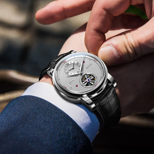 Reloj Automático BORMAN 2025 para Hombre, Esqueleto, Caja de Acero Inoxidable, Resistente al Agua 5 BAR, Cristal de Zafiro, Correa de Cuero, Alta Calidad - Product Image 4