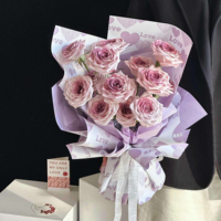 Kertas Pembungkus Kado Bunga Bentuk Hati Hari Valentine Kertas Pembungkus Buket Wisuda Kemasan Tahan Air