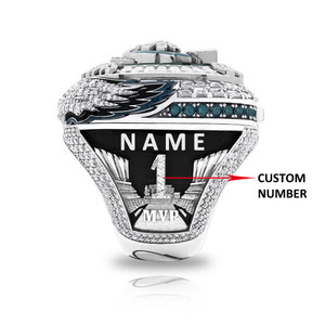 Индивидуальное название и номер 2025 Philadelphia Eagle Championship кольцо мужские ювелирные изделия из сплава Прекрасные ювелирные изделия - Product Image 1