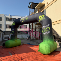 Arche gonflable en PVC résistante aux UV pour la publicité d'un événement de marathon estival