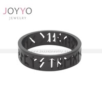 Accessoire de mode, design créatif, style punk, anneaux en acier inoxydable plaqué argent antique noir et or