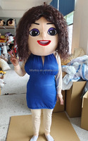 Disfraz de Mascota de Mujer Gorda y Sexy con Pelo Rizado Personalizable de Alta Calidad de Funtoys, Traje de Dama Elegante para Eventos