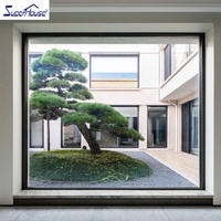 La Fabricación de China vende directamente ventanas y puertas de aluminio personalizado vista grande Ventana de imagen fija pared cortina a prueba de sonido