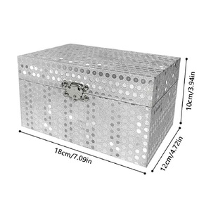 Boîte à musique à manivelle avec fonction de lecture de musique, boîte à bijoux brillante personnalisée <span class=keywords><strong>en</strong></span> gros de l'usine Yiyu, boîte à bibelots pour la Saint-Valentin - Product Image 4