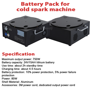 Đám cưới DJ bên sân khấu máy lạnh tia lửa hiệu ứng Máy Pin gói - Product Image 2