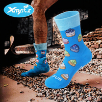 Chaussettes de sport personnalisées avec logo d'équipe, respirantes, en maille douce, pour la course et la gym, mi-mollet, en coton rembourré, pour l'automne