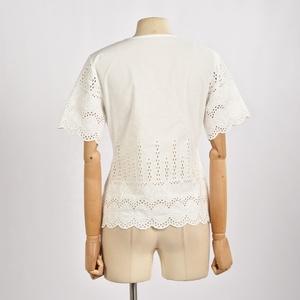 Venta directa de fabricantes, blusas de algodón a la moda para mujer, venta al por mayor de blusas y tops para mujer - Product Image 3