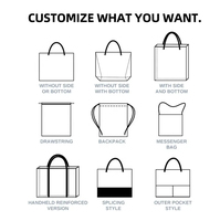 Sac cabas en toile personnalisé de haute qualité, paradis des oiseaux, polyester réutilisable pour sac de voyage simple, demande d'impression