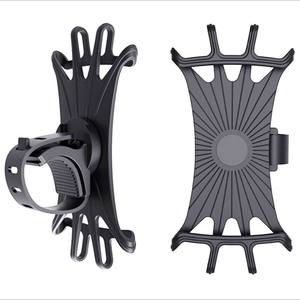 Soporte para teléfono de bicicleta con rotación de 360 ​​grados para montar en bicicleta, soporte de resina plástica negra - Product Image 1
