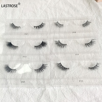 Faux Cils Mi-Longueur en Vrac 3D Effet Vison Terminal Boîte à Cils Personnalisée Demi-Cils Vison