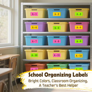 73g Fluorescent Orange Business <b>Stickers</b> 10 Grids Per Sheet Compatible Laser Inkjet Printer - Product Image 5
