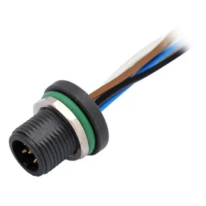 도매 가격 IP68 방수 여성 패널 커넥터 전면 고정 8/12 핀 신뢰할 수있는 연결 솔루션