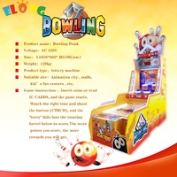 Mini Machine de jeu de Bowling d'intérieur Slam Dunk, échange à pièces de monnaie, simulateur de jeu 1 joueur, Machine de jeu d'arcade de Bowling de loterie