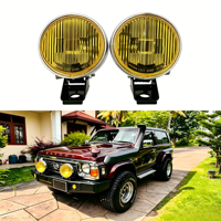Nouveau phare antibrouillard universel haute performance 12V IKI 2030, boîtier chromé, verre jaune, phare H3 27W, faisceau halogène, 4x4 SUV