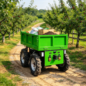 Mini Dumper Elettrico, Carrello da Giardino Motorizzato, Carro Utilitario Resistente per il Trasporto di Mangimi in Fattoria - Product Image 3