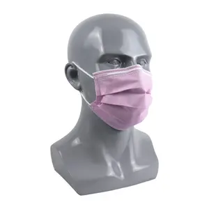 Rizhao Sanqi ASTM F2100 seviye 1 tıbbi tek kullanımlık cerrahi yüz maskesi 3ply kulak döngü tipi yüz maskesi mascarillas tarafından kullanılmak üzere hemşireler