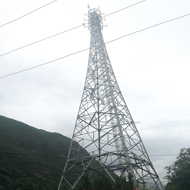 Оцинкованная телекоммуникационная Мобильная решетчатая телекоммуникационная башня из стали ангела