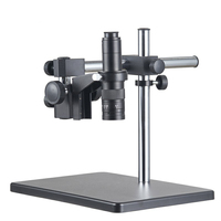 China Metallurgical Stereo Video Microscope 1x 0.7x-4.5x Zoom WF10X Eyepiece Industrial Inspection Use 360 Rotatable Viewing