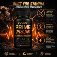 Capsules OUUSO Prime Pulse Max Stamina & Energy pour l'amélioration de la forme physique sportive, stimulation de l'endurance et de la vitalité masculine