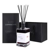 Coffret cadeau d'aromathérapie en rotin sans feu de grande capacité Parfum d'huile haut de gamme pour les décorations de chambre d'hôtel Disposition des lieux