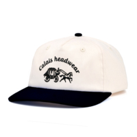 Casquette de baseball rétro à 5 panneaux bicolore personnalisée, non structurée, brodée, avec logo personnalisé, pour le sport