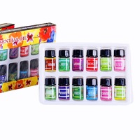 Huile Essentielle Végétale Hydro-soluble pour Humidificateur et Aromathérapie, Purifiant l'Air, 3 ml * 12 Pièces, pour Assainisseurs d'Air
