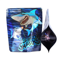 Sac en Mylar d'impression numérique de haute qualité pochette debout scellée réutilisable Ziplock résistant aux odeurs sac d'emballage alimentaire polyvalent