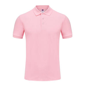 Mode été à la mode 100% coton t-shirt commerce couleur unie brodé personnalisé grande taille à manches courtes décontracté hommes polo - Product Image 5