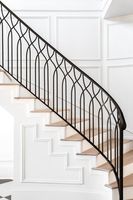 Tanlong Designs de rampes d'escalier modernes en métal, rampes d'escalier préfabriquées en fer forgé, rampes d'escalier en fer forgé, main courante d'escalier