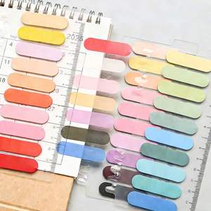 ชุดแท็บโน้ตแบบติดเอง 10 สีพาสเทล/สีอ่อน สำหรับทำเครื่องหมายหน้ากระดาษ ใช้ในสำนักงาน โรงเรียน สำหรับทำเครื่องหมายเอกสารและสมุดบันทึก - Product Image 3