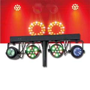 Kit d'éclairage LED pour bar de fête, faisceau, <span class=keywords><strong>spot</strong></span>, lavage, stroboscope, ensemble de projecteurs LED, système d'éclairage, ensemble d'éclairage de bar DJ - Product Image 1