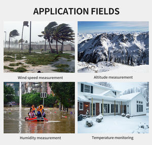 LSJ HW-W01 속도 측정기 풍속 주변 온도 습도에 대한 스포츠맨 기상 측정기 - Product Image 5