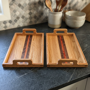 Bandeja de Servicio de Madera Hecha a Mano, Desechable, Ecológica, con Logotipo Personalizado Grabado, Acabado Pulido, para Uso Doméstico y de Catering, Grado B.S. - Product Image 1