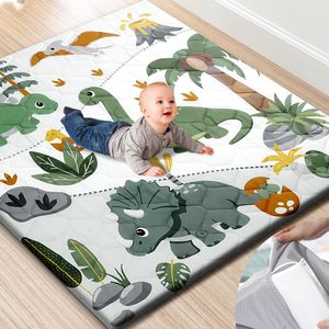 Tapis de jeu sur le thème des dinosaures pour bébés de 0 à 24 mois, en matériau EVA, antidérapant, pour usage domestique, design unisexe - Product Image 1