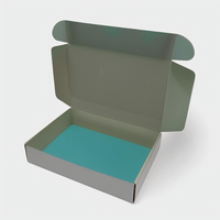 6x4x3 pouces de cartons d'expédition bleus sarcelle, petites boîtes en carton ondulées pour l'emballage d'expédition