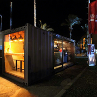 Conception de kiosque de café en conteneur pour produits de plein air avec tous les matériaux à vendre