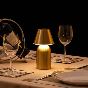 Modern Rechargeable Portable Touch Control RGB Aluminum Battery Operated Bar Hotel Decorative <b>Cordless</b> Led <b>Table</b> <b>Lamp</b> Ra90 - Product Image 3