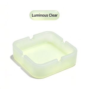 Cenicero de Silicona Clásico que Brilla en la Oscuridad, Directo de Fábrica |   Cenicero Portátil Resistente al Calor, Irrompible, para el Hogar o Bar, con Logotipo Personalizado Disponible - Product Image 1