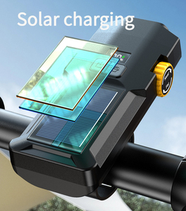 Luz de bicicleta impermeable, Faro de bicicleta, carga, LED con energía Solar, luces delanteras de bicicleta, accesorios de seguridad para ciclismo - Product Image 3