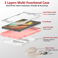 Housse de protection en plastique rigide TPU robuste pour Samsung Galaxy Tab A9 X110/X115/X117 8.7 pouces