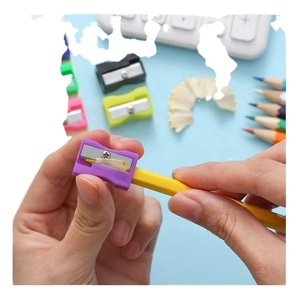 Sacapuntas Manual de Plástico, Mini, Portátil, Colorido, para Niños, Orificio Estándar de 8mm, Tipo Mecánico - Product Image 3